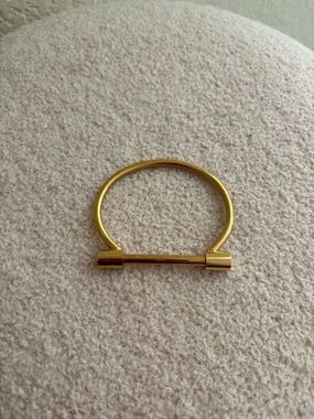 Adornia Gold Plated Bar Screw Bracelet